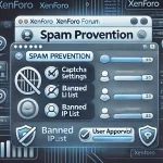 DALL·E 2025-02-02 17.54.37 - A digital illustration of a XenForo forum interface with spam pr...webp